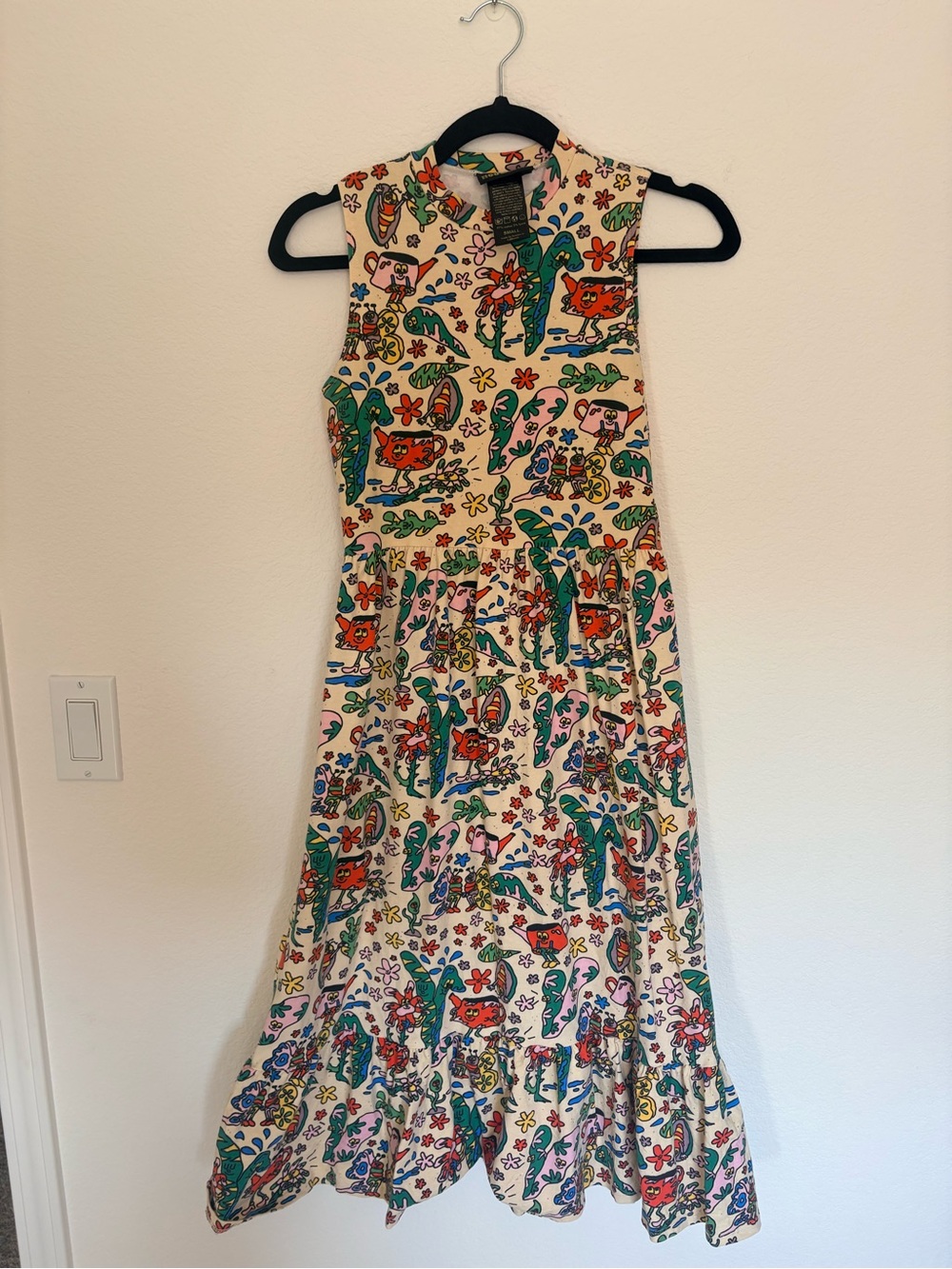 Nooworks Bug Out Dahlia Midi Dress Size Small - Picture 2 of 3